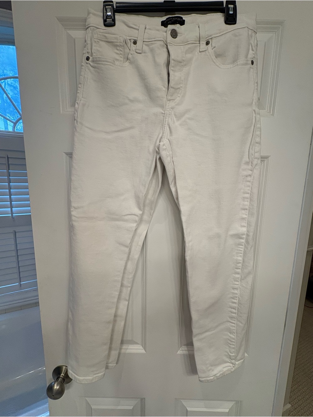 Banana Republic White Women's Slim Leg Jeans